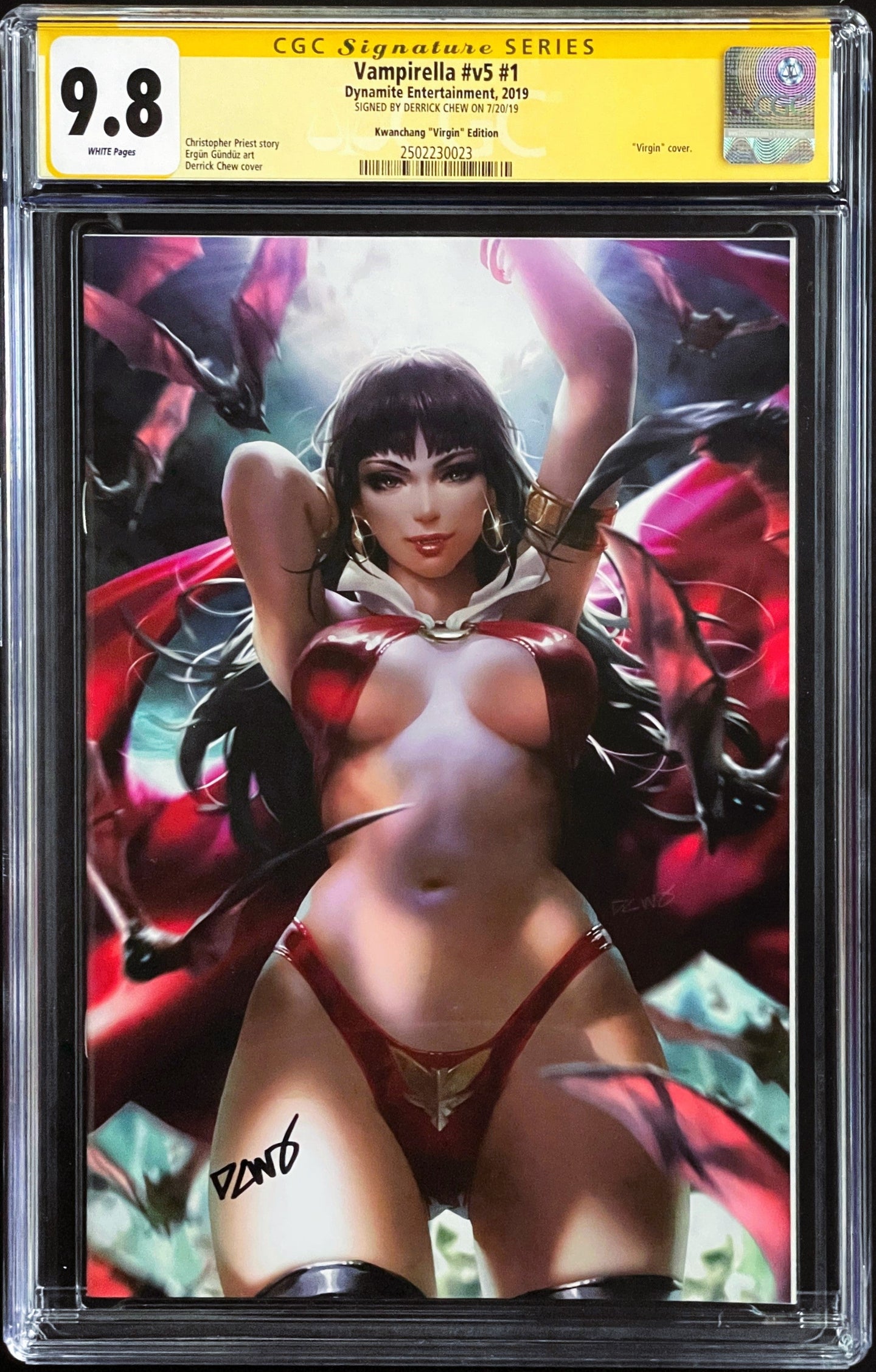 VAMPIRELLA #1 CGC 9.8 SS DERRICK CHEW 💎 VIRGIN VARIANT