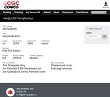 Load image into Gallery viewer, Vampiella Zero Red Foil Edition CGC 9.8 1994 Harris Comics Wraparound Cover