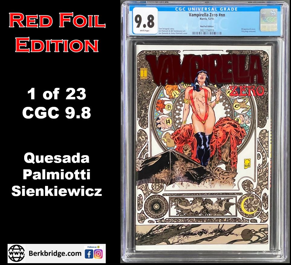 Vampiella Zero Red Foil Edition CGC 9.8 1994 Harris Comics Wraparound Cover