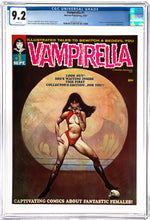 Load image into Gallery viewer, Vampirella #1 CGC 9.2 White Pages (1969 Warren) Origin &amp; 1st Appearance Vampirella FRANK FRAZETTA Cover