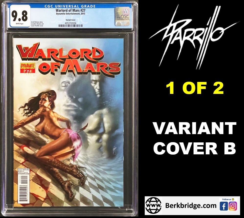 WARLORD OF MARS #27 CGC 9.8 WHITE PAGES 🔥 PARRILLO VARIANT