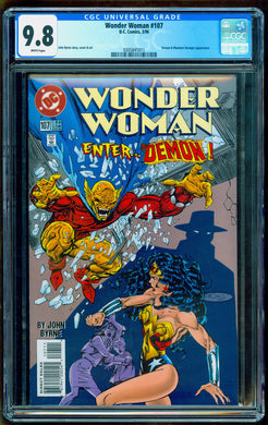 WONDER WOMAN 107 CGC 9.8 WHITE PAGES 🔥 JOHN BYRNE COVER