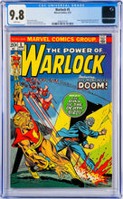 Load image into Gallery viewer, Warlock #5 CGC 9.8 White Pages 1973 Marvel Comics 1st Appearance Victor Von Doom