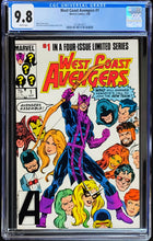 Load image into Gallery viewer, West Coast Avengers #1 CGC 9.8 White Pages Marvel Comics 1984