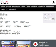 Load image into Gallery viewer, What If? #39 CGC 9.8 White 1983 Marvel Comics Thor vs Conan the Barbarian