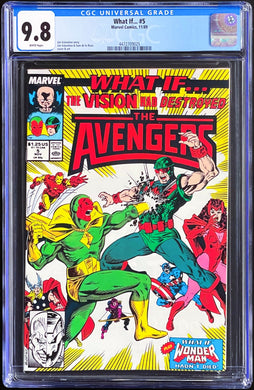What If? #5 CGC 9.8 White 1989 Marvel Comics Wonder Man Avengers