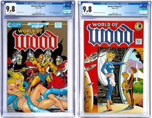 Load image into Gallery viewer, World of Wood #1 + #2 CGC 9.8 WP Dave Stevens Cover 1986 Eclipse Comics Lot (2)