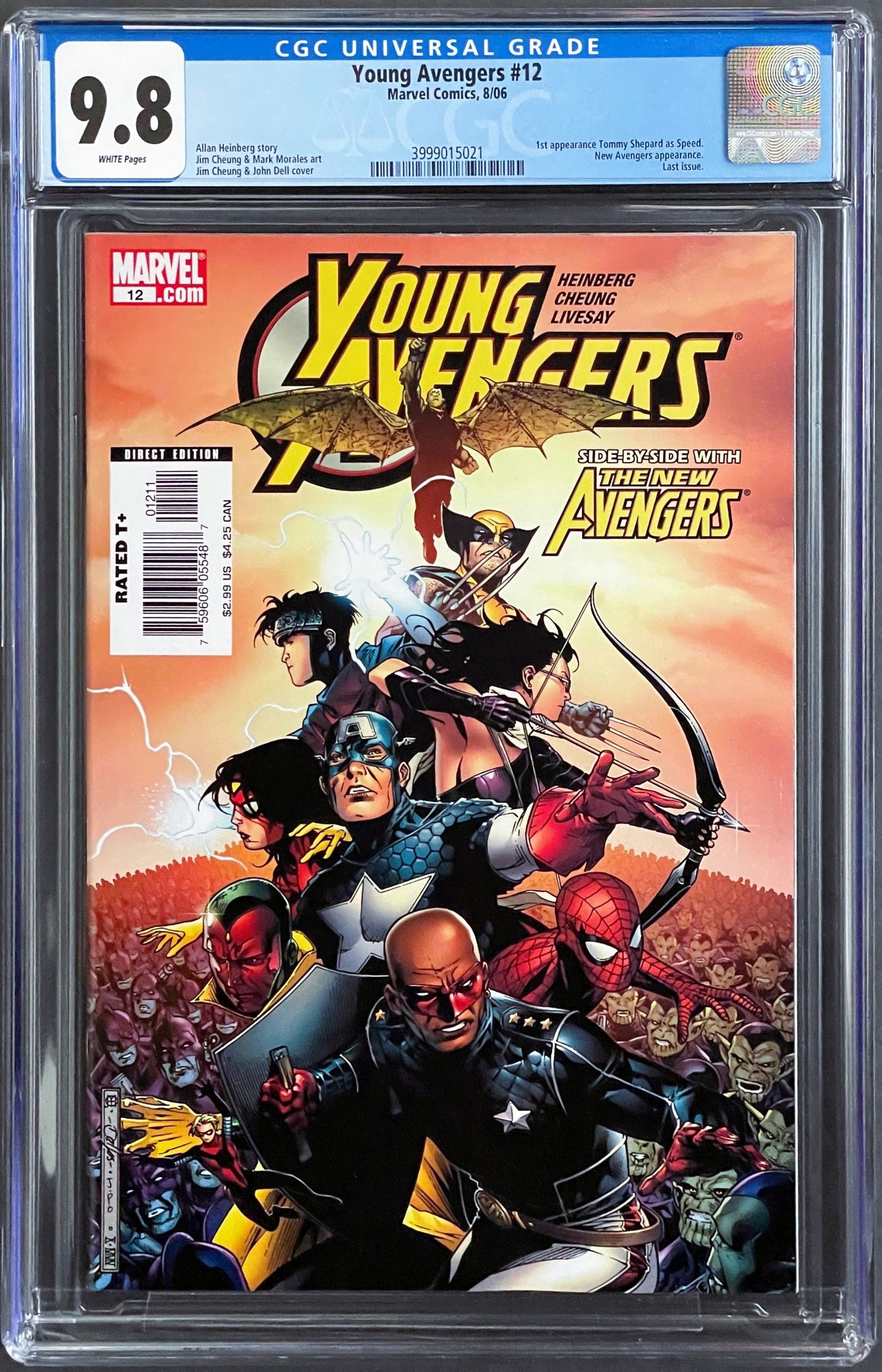 YOUNG AVENGERS #12 CGC 9.8 WHITE PAGES 💎 1st SPEED & HAWKEYE (KATE BISHOP)