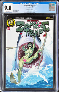 Zombie Tramp #75 CGC 9.8 "RISQUE" VARIANT 🔥 JAWS 2 Movie Poster Homage