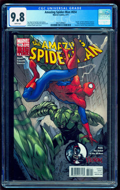 AMAZING SPIDER-MAN #654 CGC 9.8 WHITE PAGES