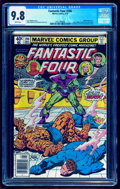 FANTASTIC FOUR #206 CGC 9.8 WHITE PAGES 💎 NEWSSTAND EDITION