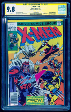 X-MEN #104 CGC 9.8 SS WHITE PAGES 🔥 SIGNED STAN LEE